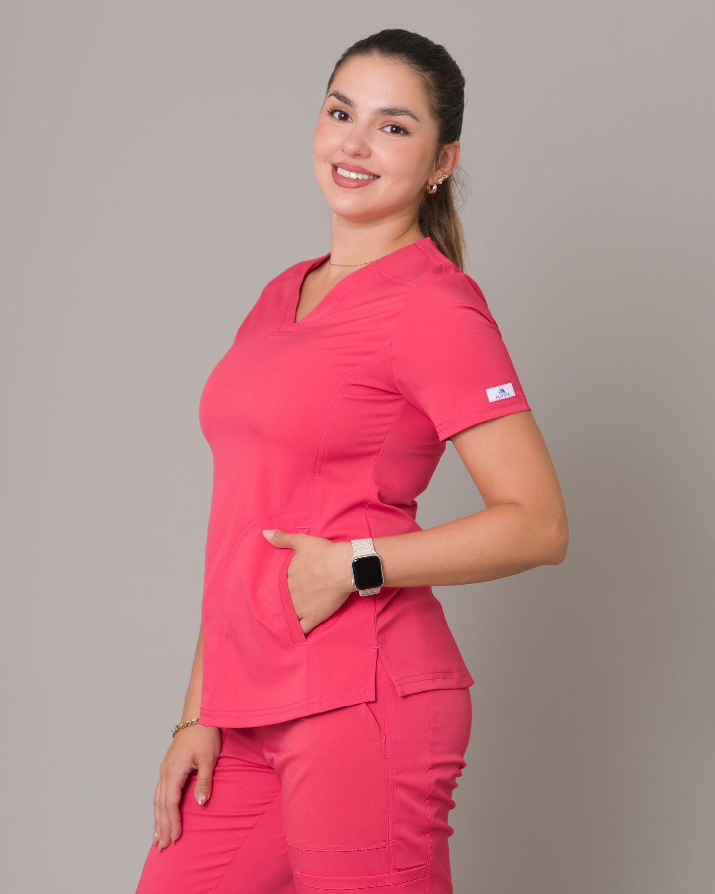 Scrub Allynta SD-02 Coral - Chaqueta