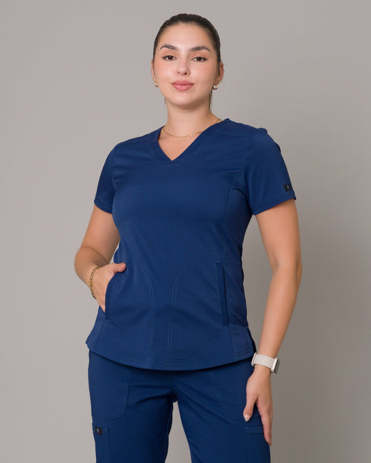 Scrub Allynta SD-02 Azul Navy - Chaqueta
