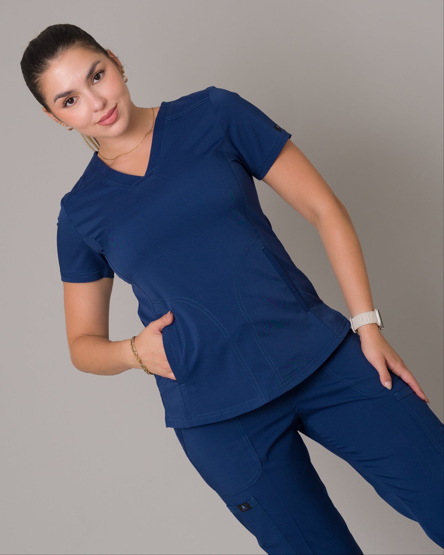 Scrub Allynta SD-02 Azul Navy - Chaqueta