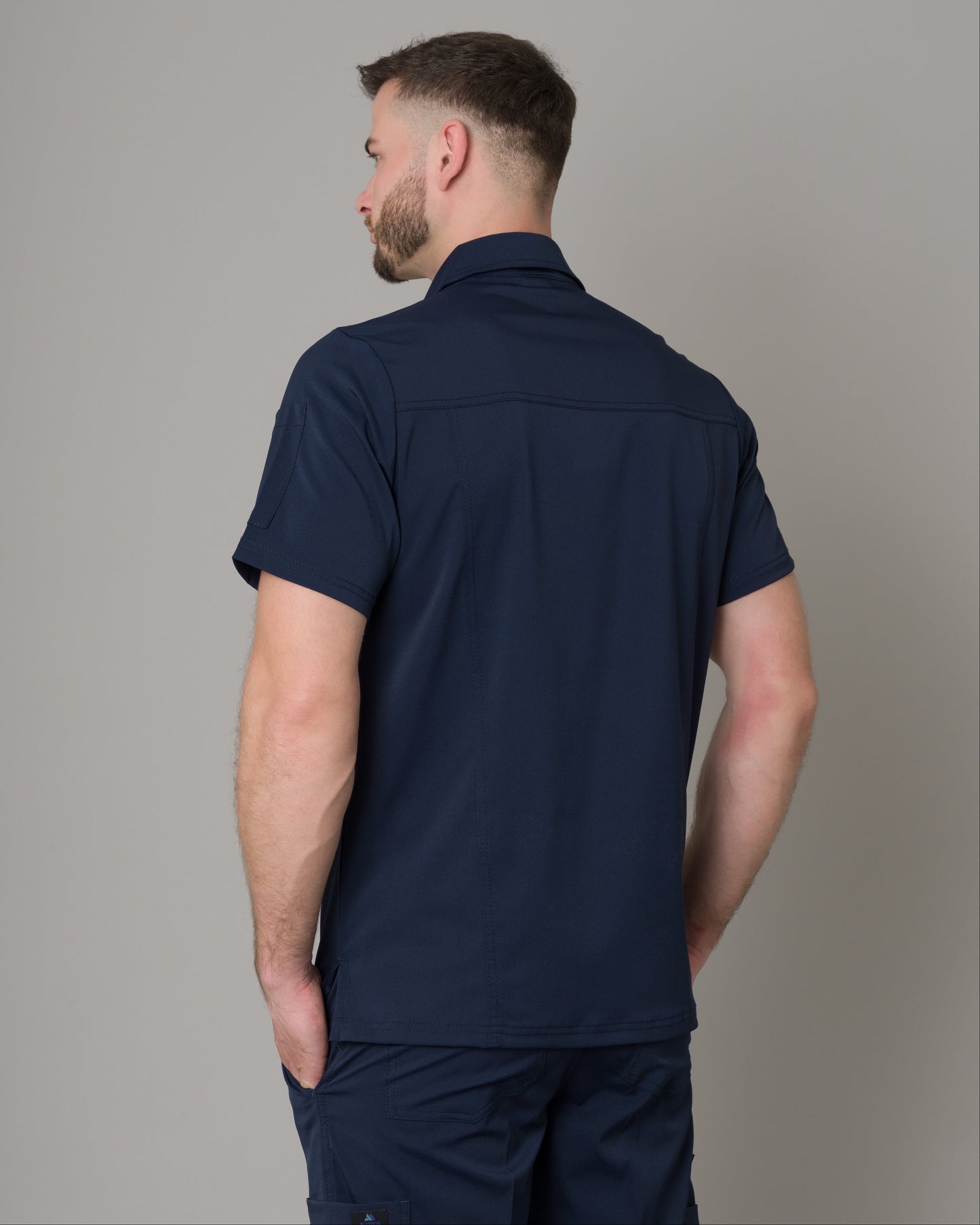 Scrub Allynta Camisero Azul Marino - Chaqueta