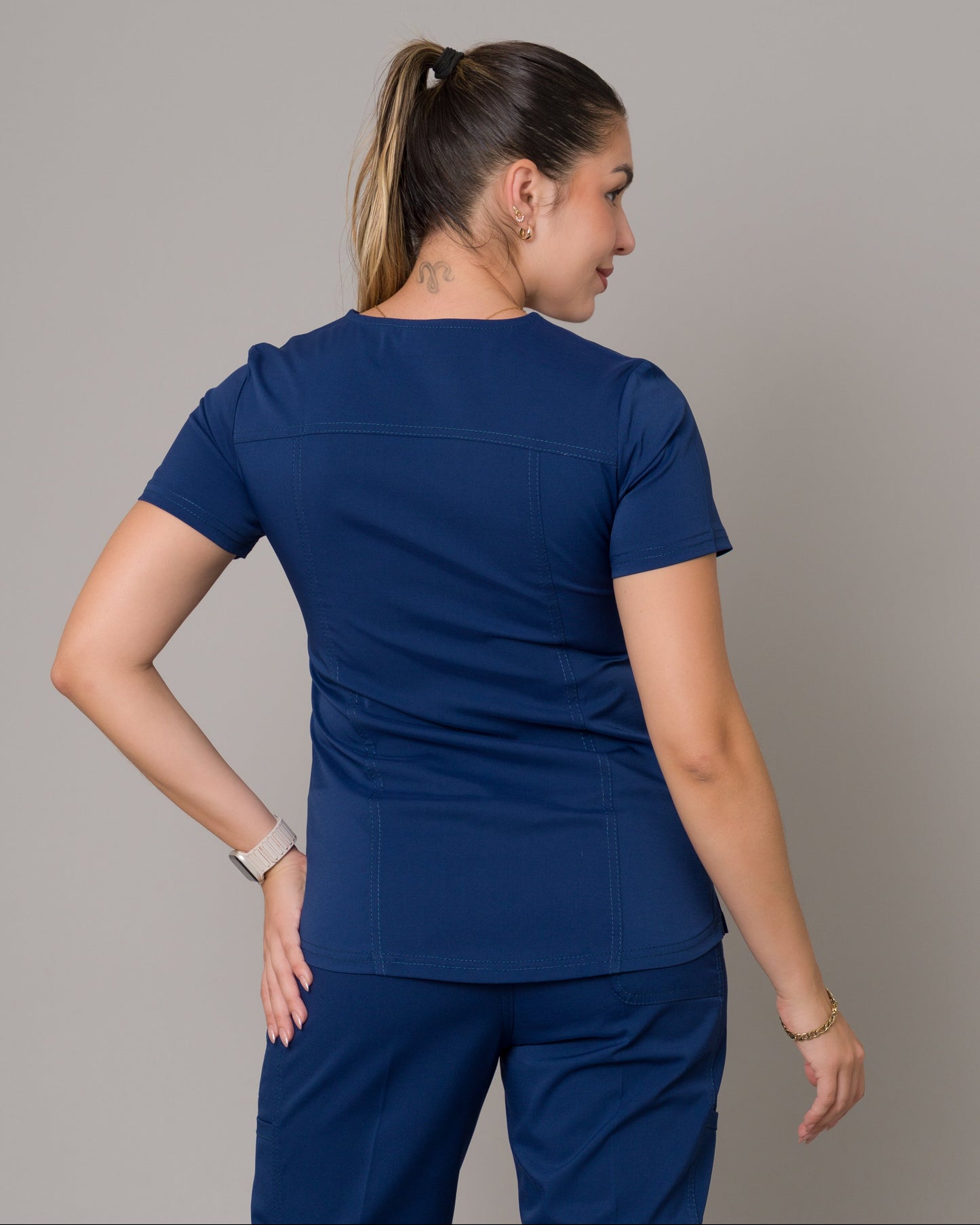 Scrub Allynta SD-02 Azul Navy - Chaqueta