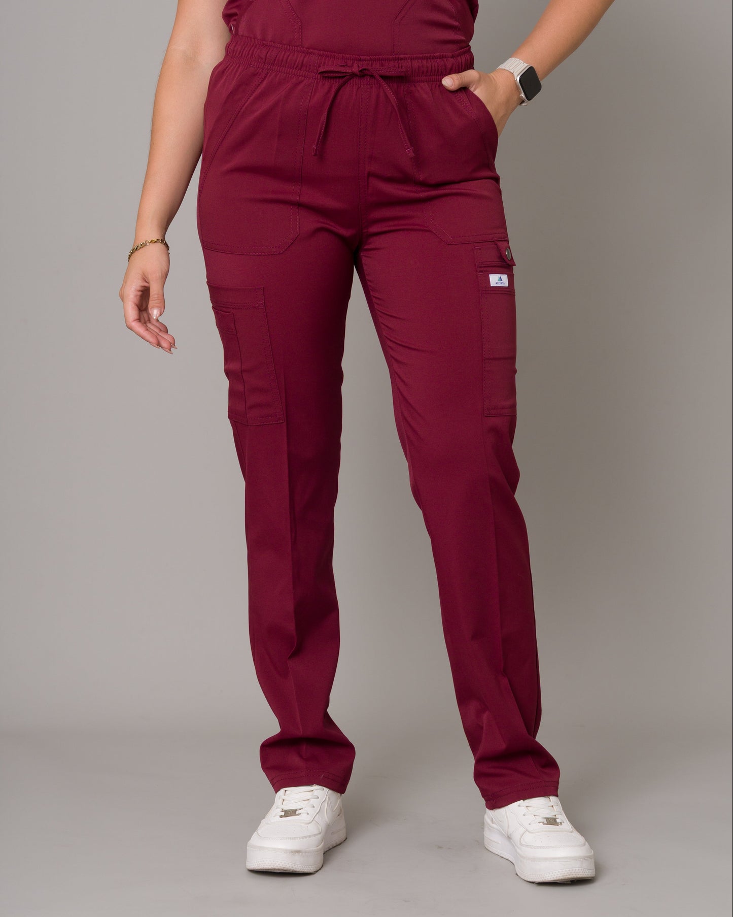 Scrub Allynta SD-04 Guinda - Pantalón
