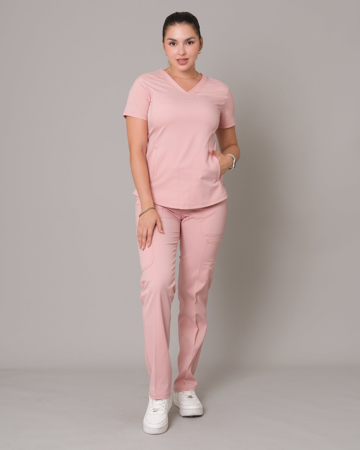 Scrub Allynta SD-02 Palo Rosa - Chaqueta