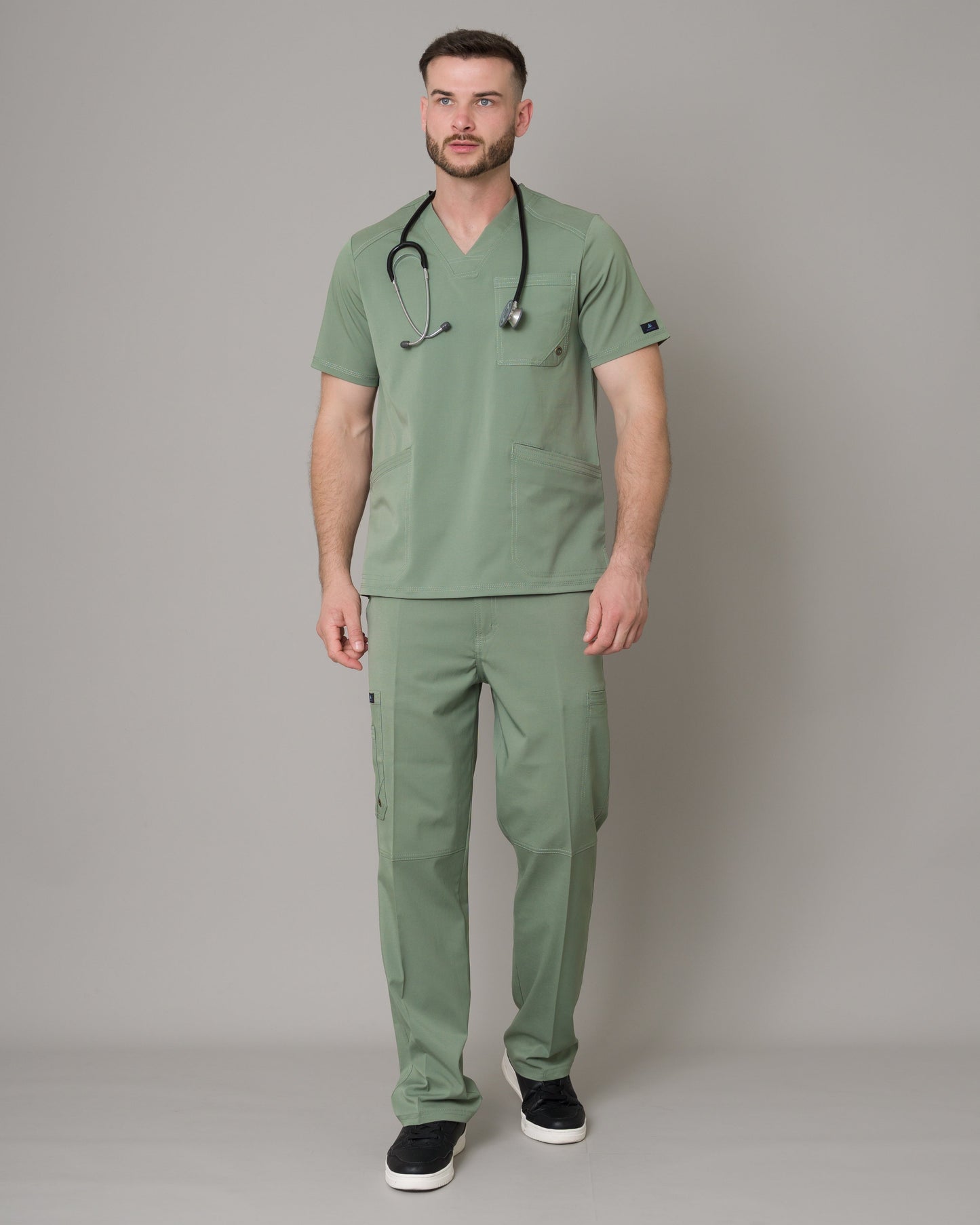 Scrub Allynta SV-01 Verde Olivo - Pantalón