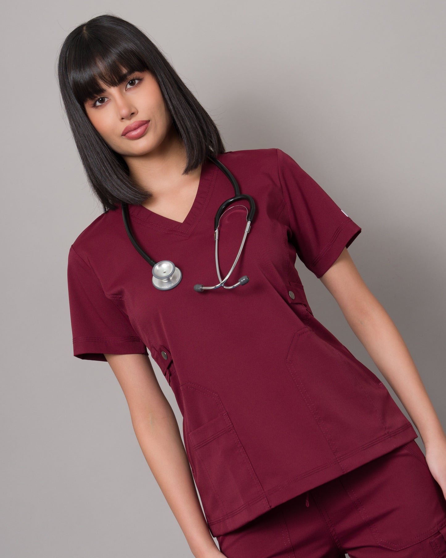 Scrub Allynta SD-04 Guinda - Chaqueta