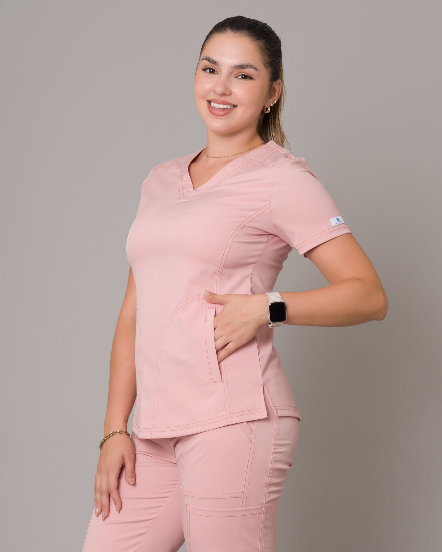 Scrub Allynta SD-02 Palo Rosa - Chaqueta