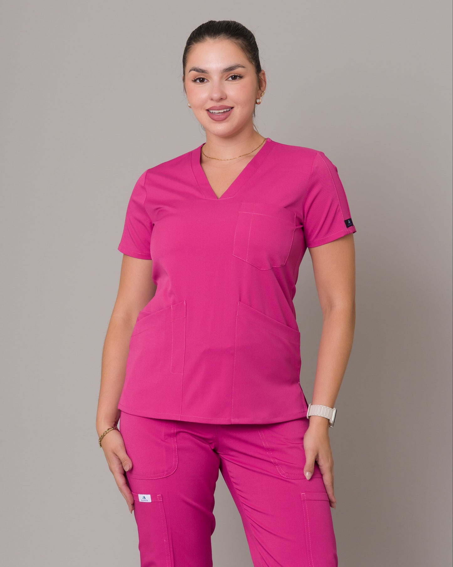 Scrub Allynta SD-01 Fucsia - Chaqueta
