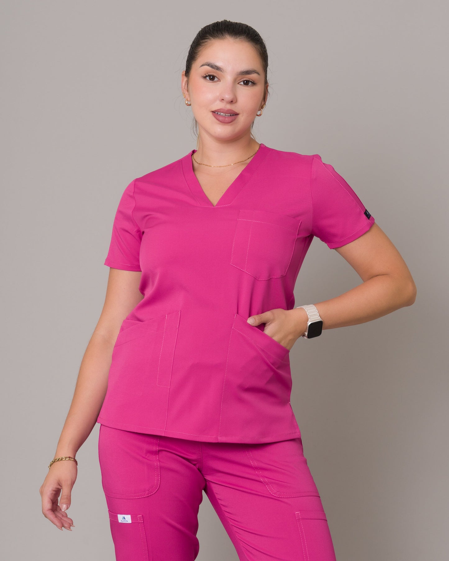 Scrub Allynta SD-01 Fucsia - Chaqueta