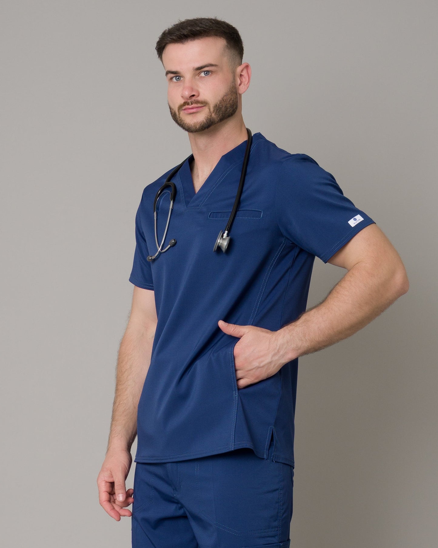 Scrub Allynta SV-02 Azul Navy - Chaqueta