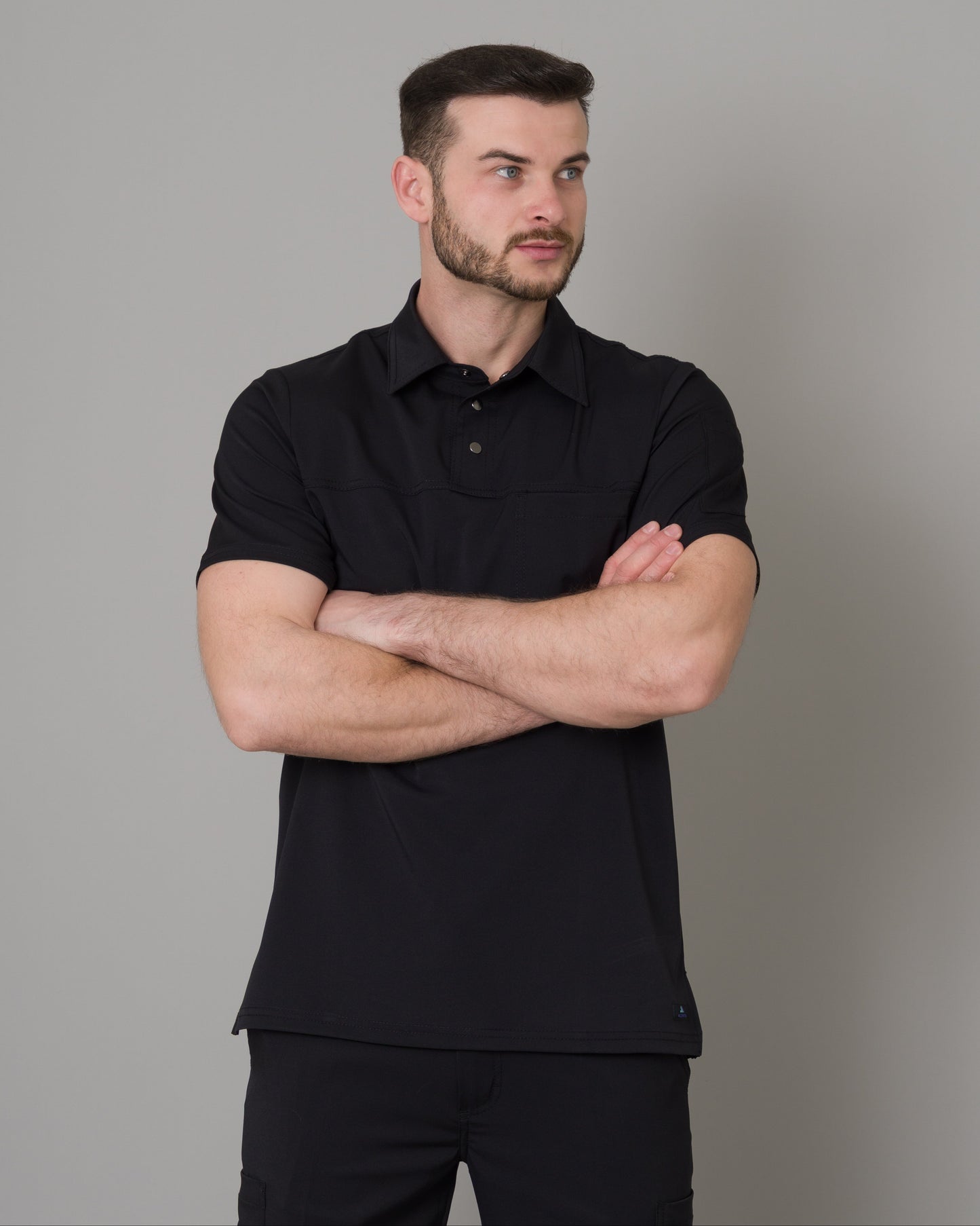 Scrub Allynta Camisero Negro - Chaqueta