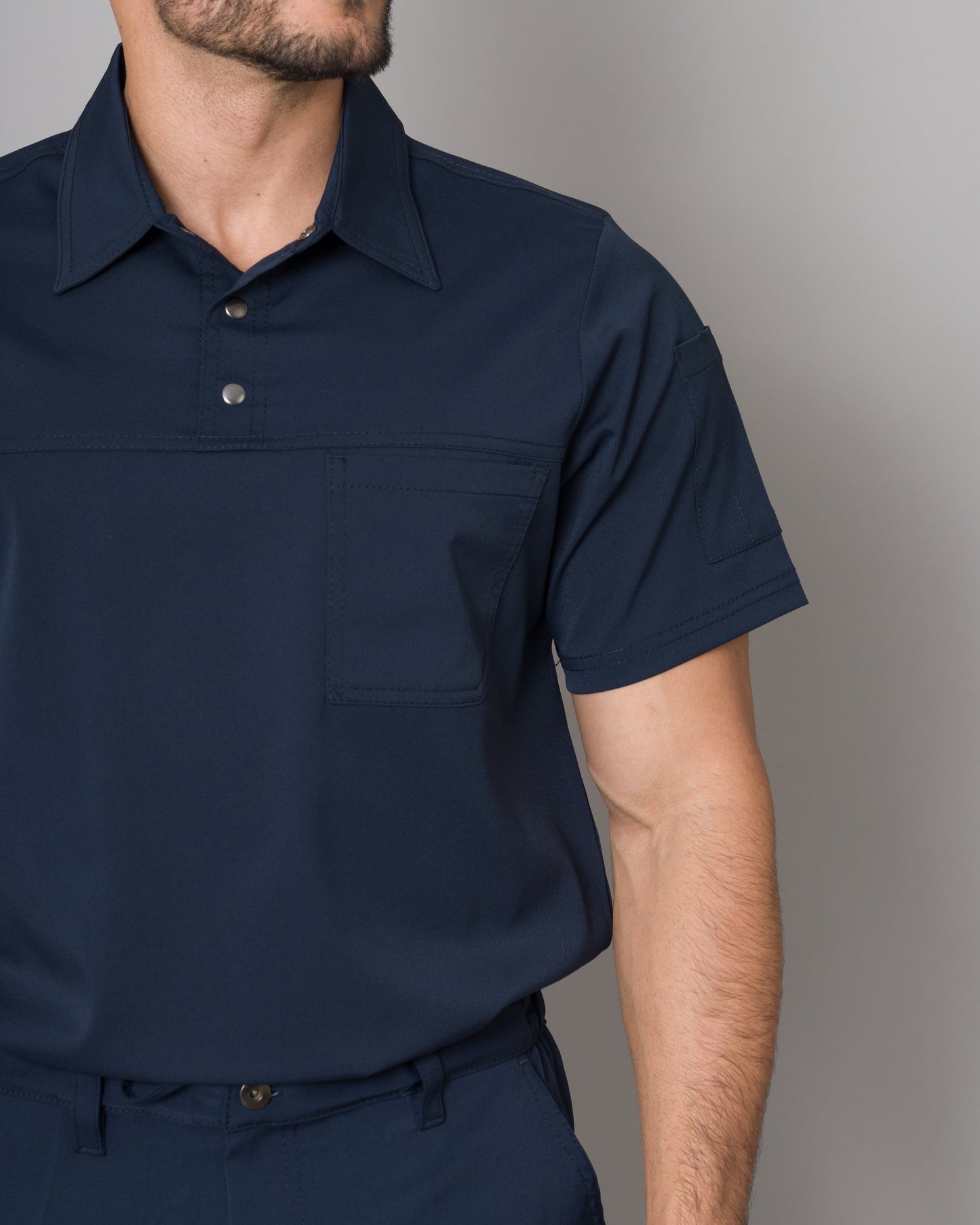 Scrub Allynta Camisero Azul Marino - Chaqueta