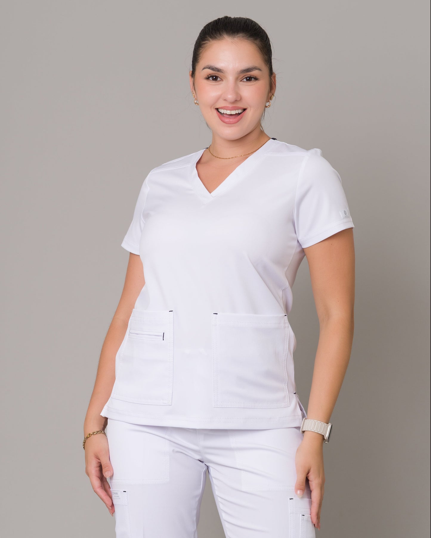 Scrub Allynta SD-05 Blanco - Chaqueta