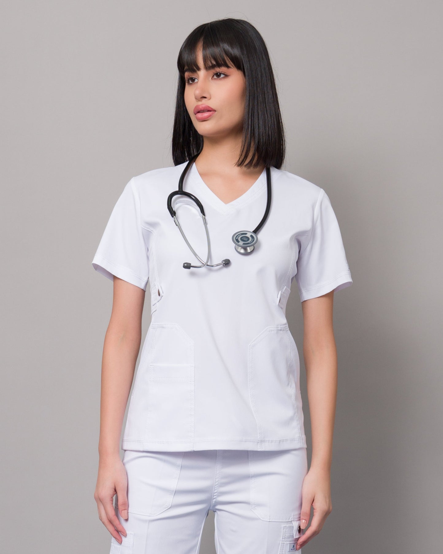 Scrub Allynta SD-04 Blanco - Chaqueta