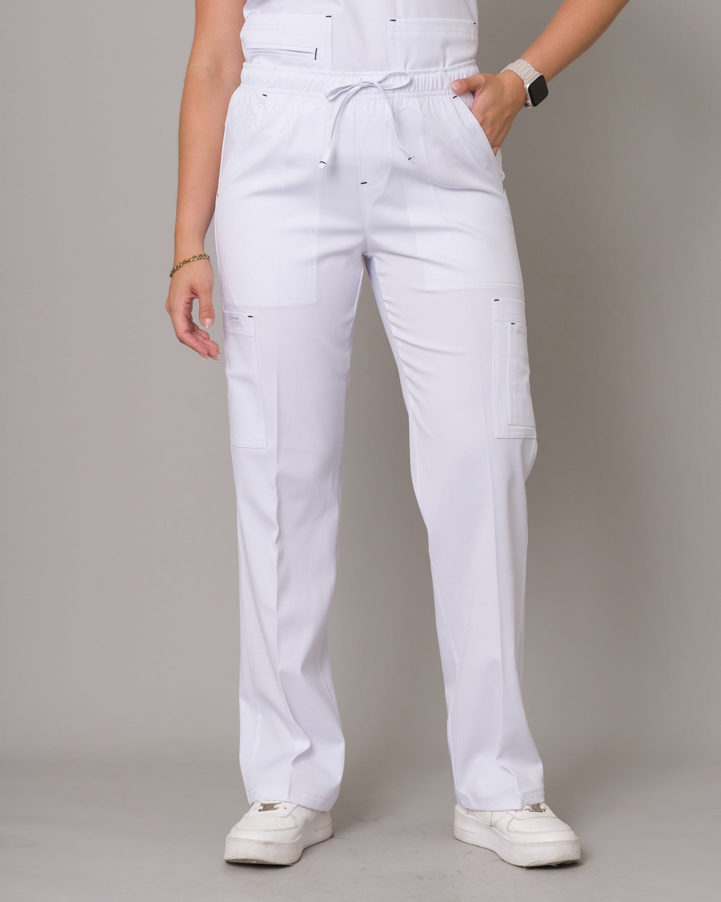 Scrub Allynta SD-05 Blanco - Pantalón