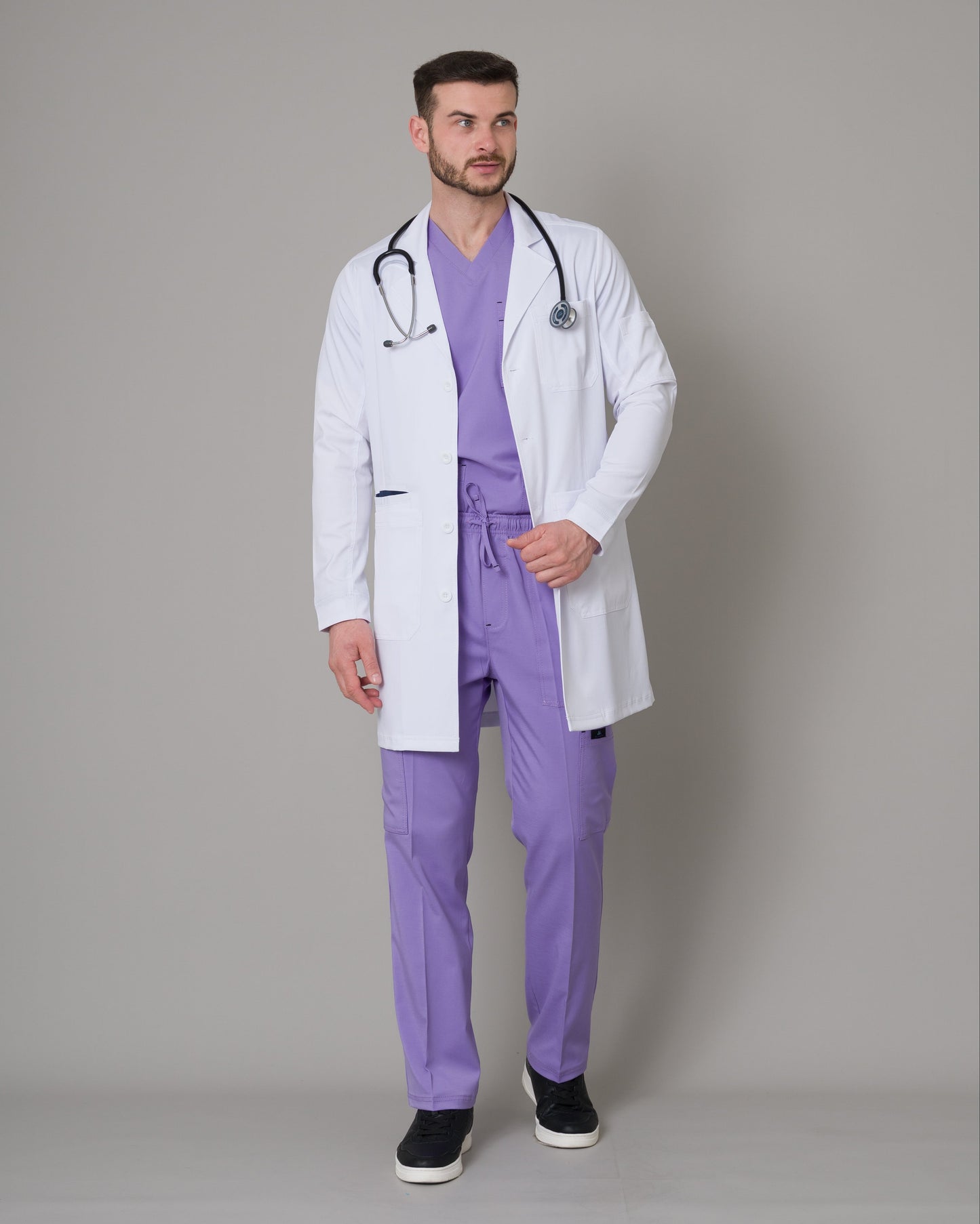 Bata Médica Allynta D2 Blanco (hombre)