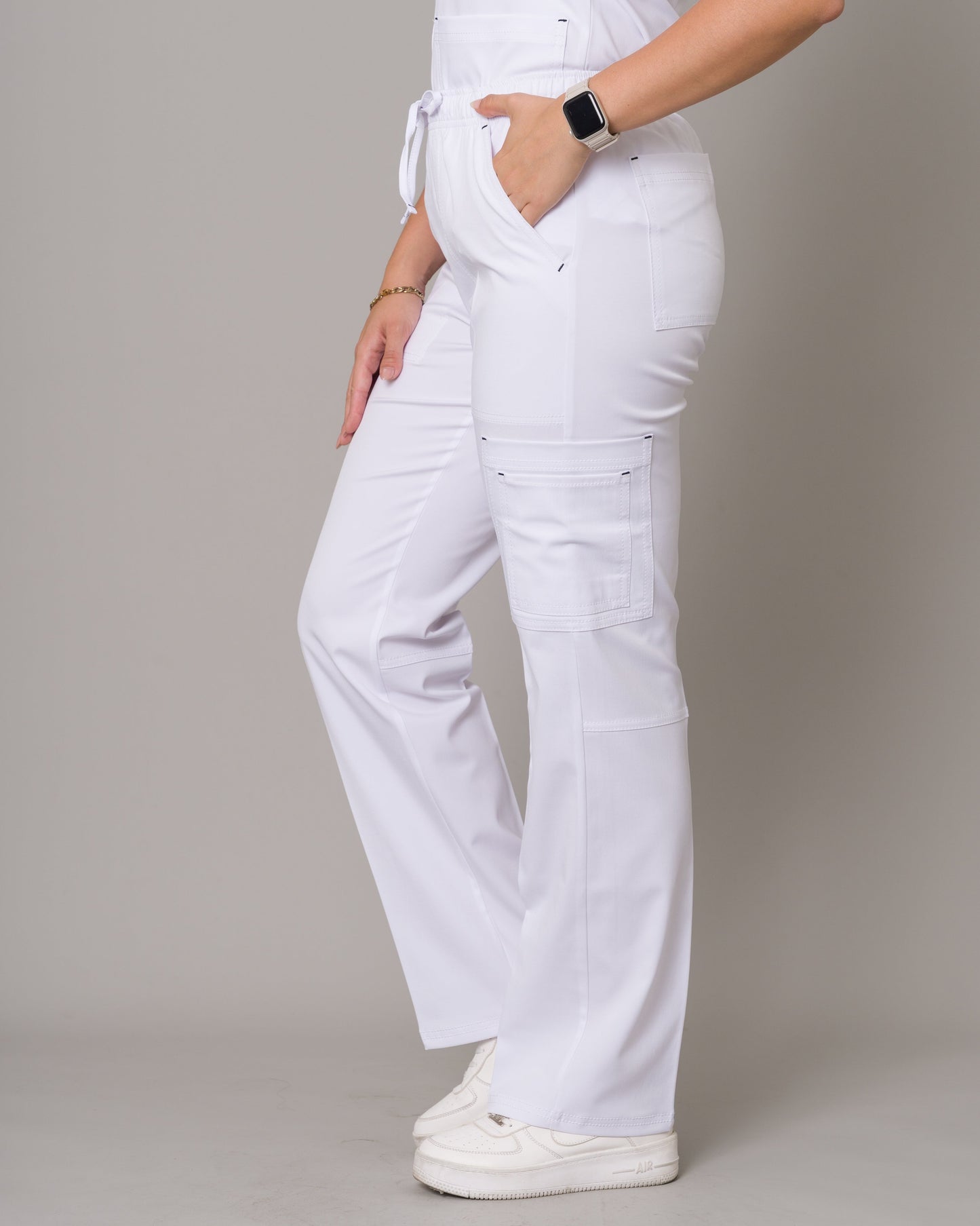 Scrub Allynta SD-05 Blanco - Pantalón