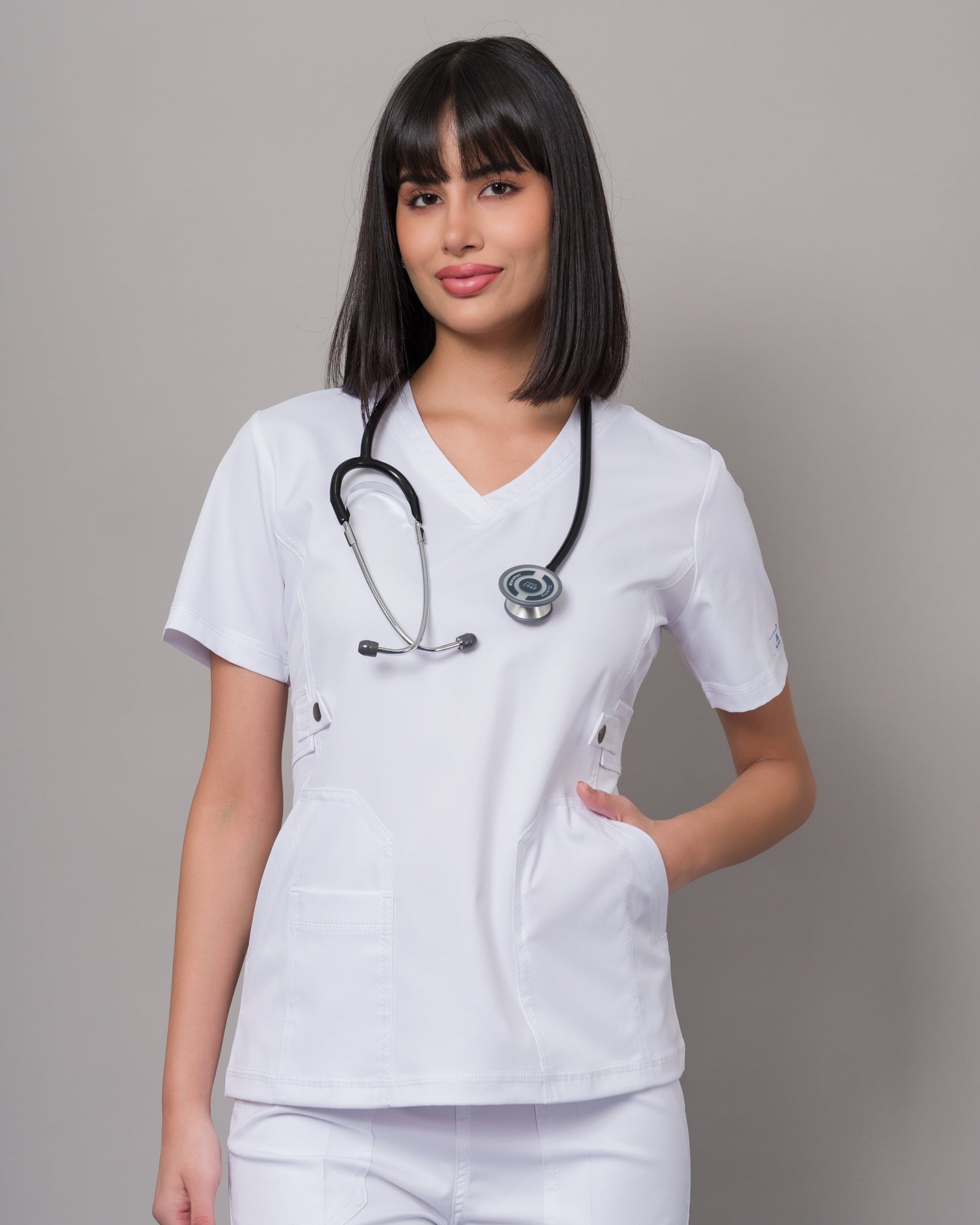 Scrub Allynta SD-04 Blanco - Chaqueta