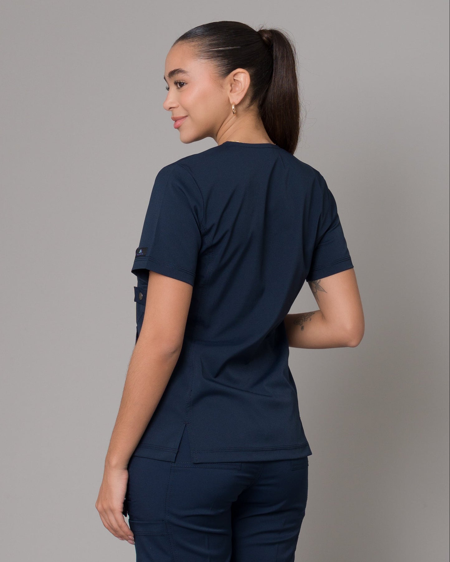 Scrub Allynta SD-04 Azul Marino - Chaqueta