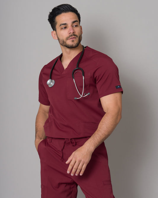 Scrub Allynta SV-01 Guinda - Chaqueta