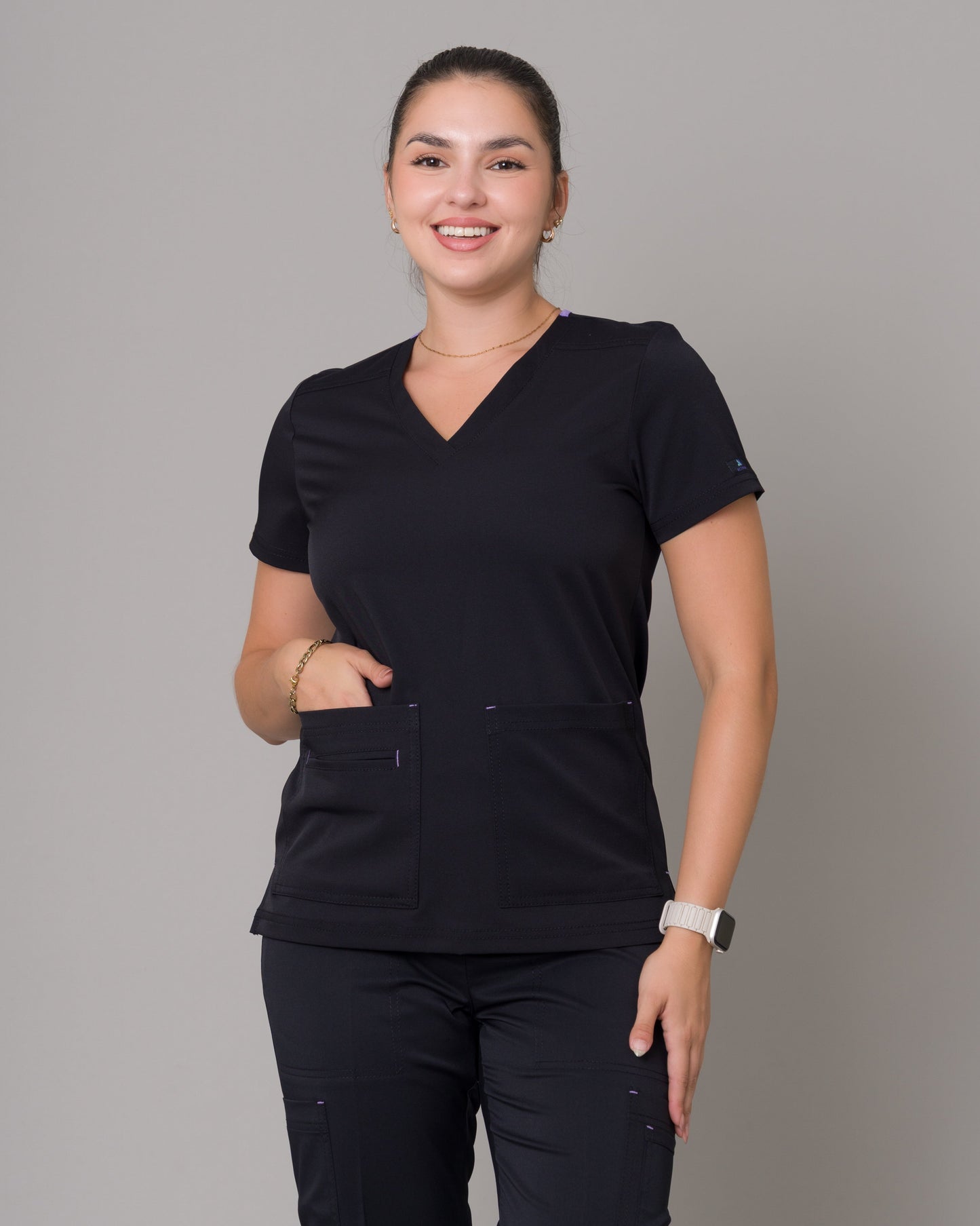 Scrub Allynta SD-05 Negro - Chaqueta