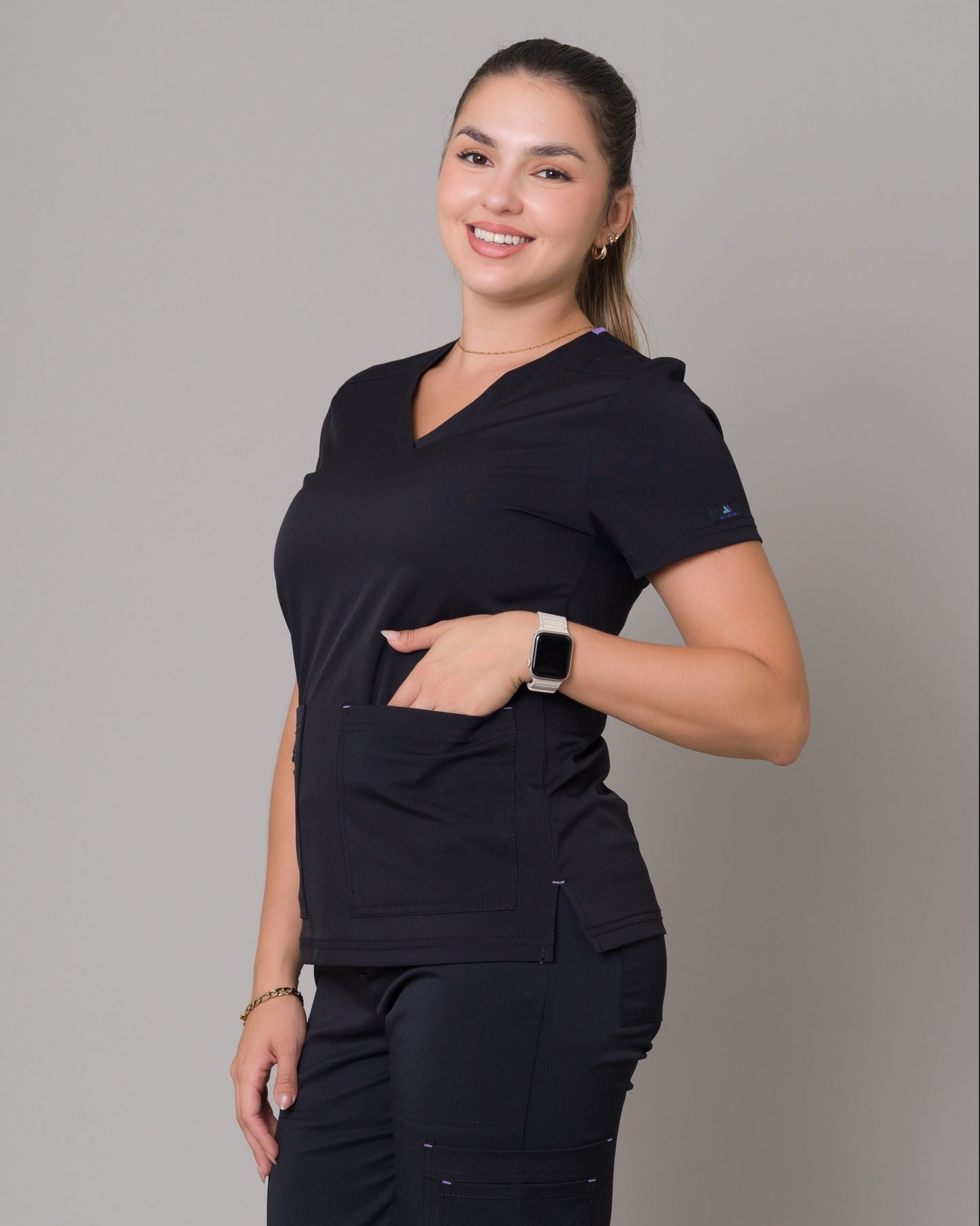 Scrub Allynta SD-05 Negro - Chaqueta