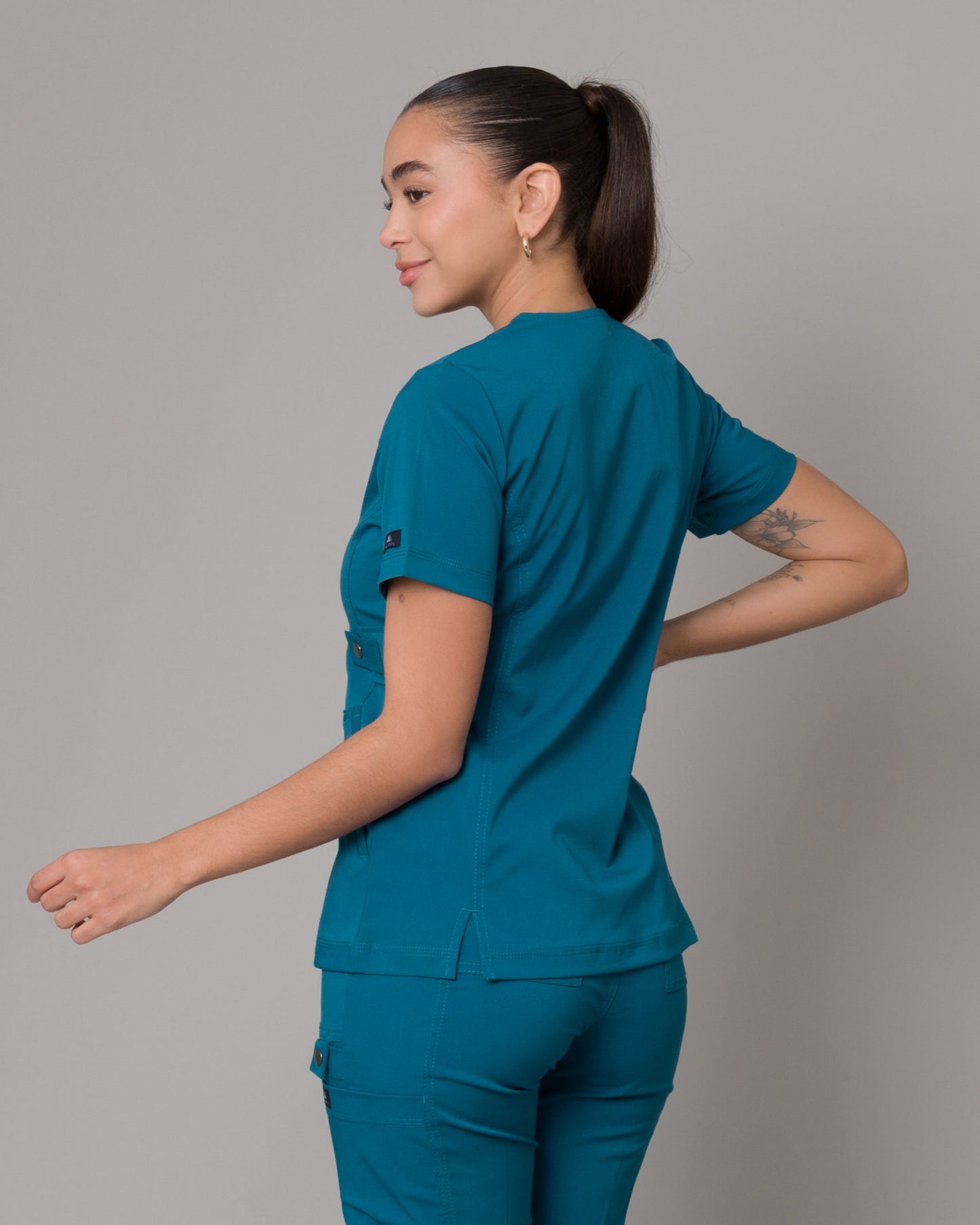 Scrub Allynta SD-04 Azul Caribe - Chaqueta