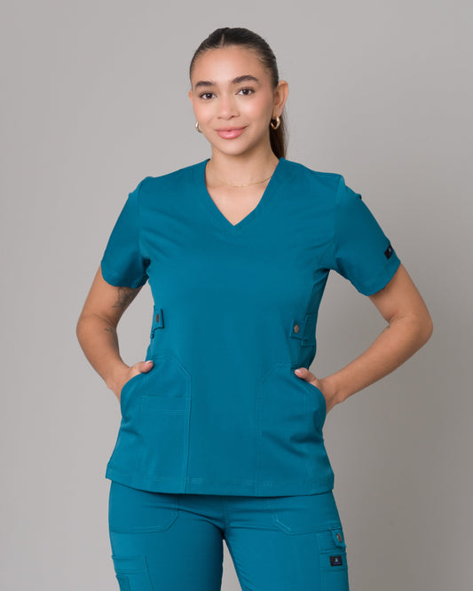 Scrub Allynta SD-04 Azul Caribe - Chaqueta