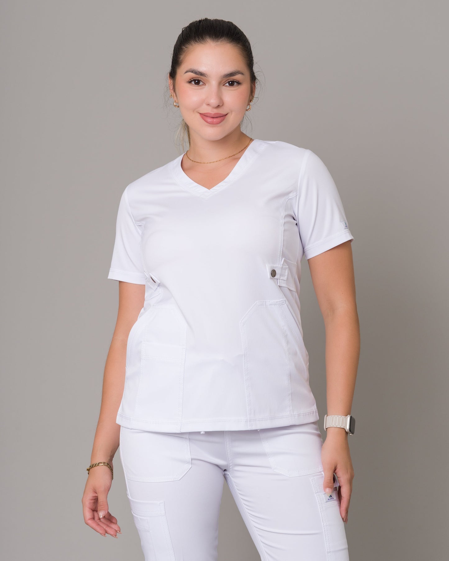 Scrub Allynta SD-04 Blanco - Chaqueta