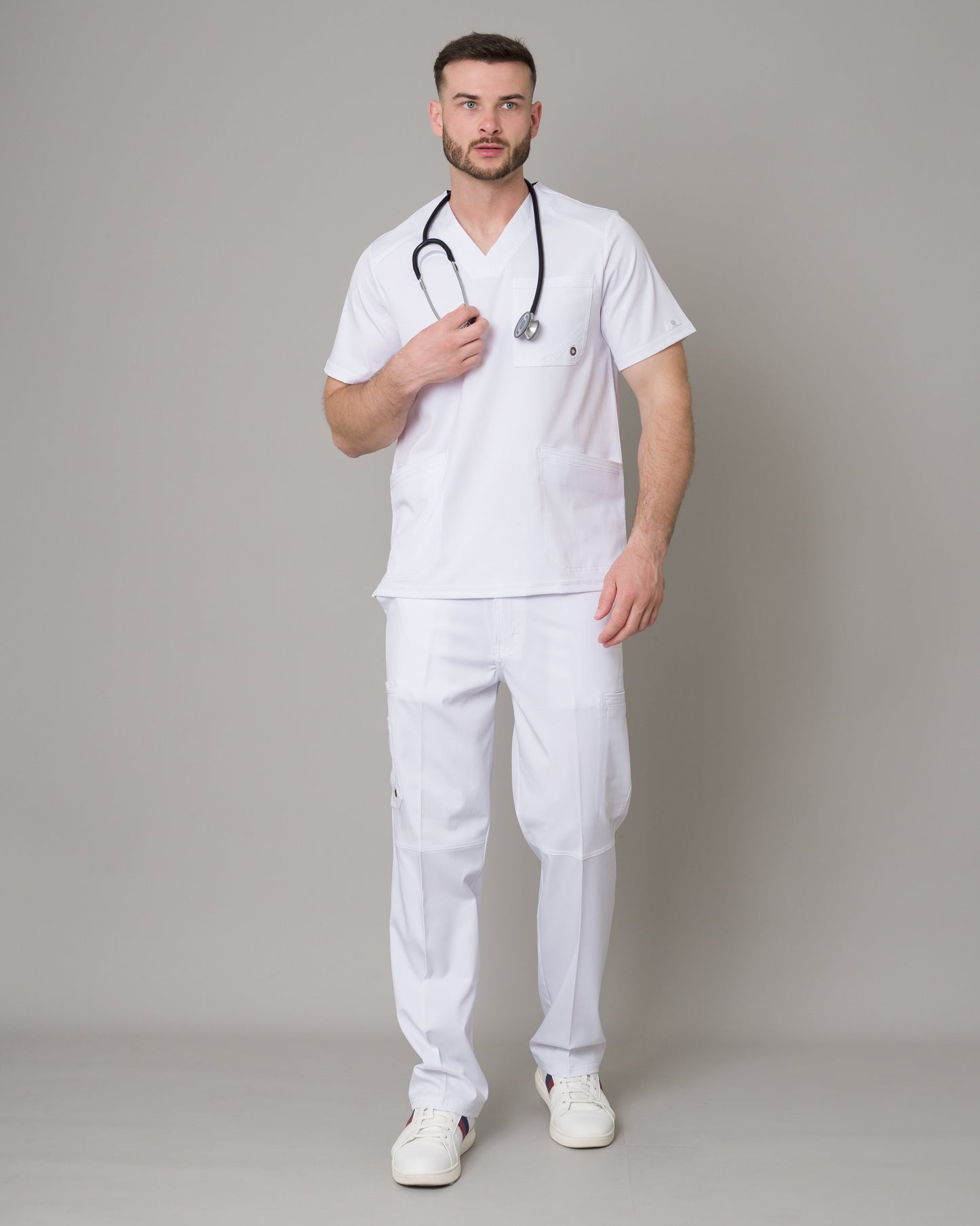 Scrub Allynta SV-01 Blanco - Pantalón