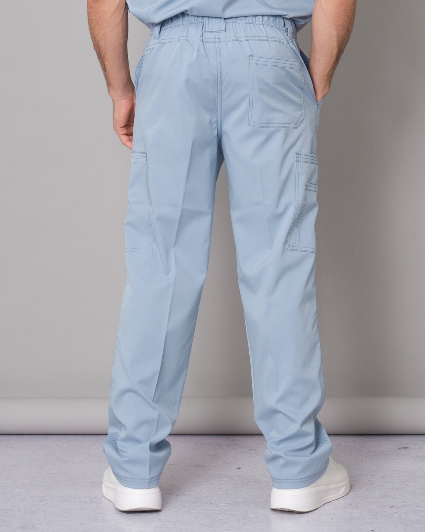 Scrub Allynta SV-01 Celeste Acerado - Pantalón