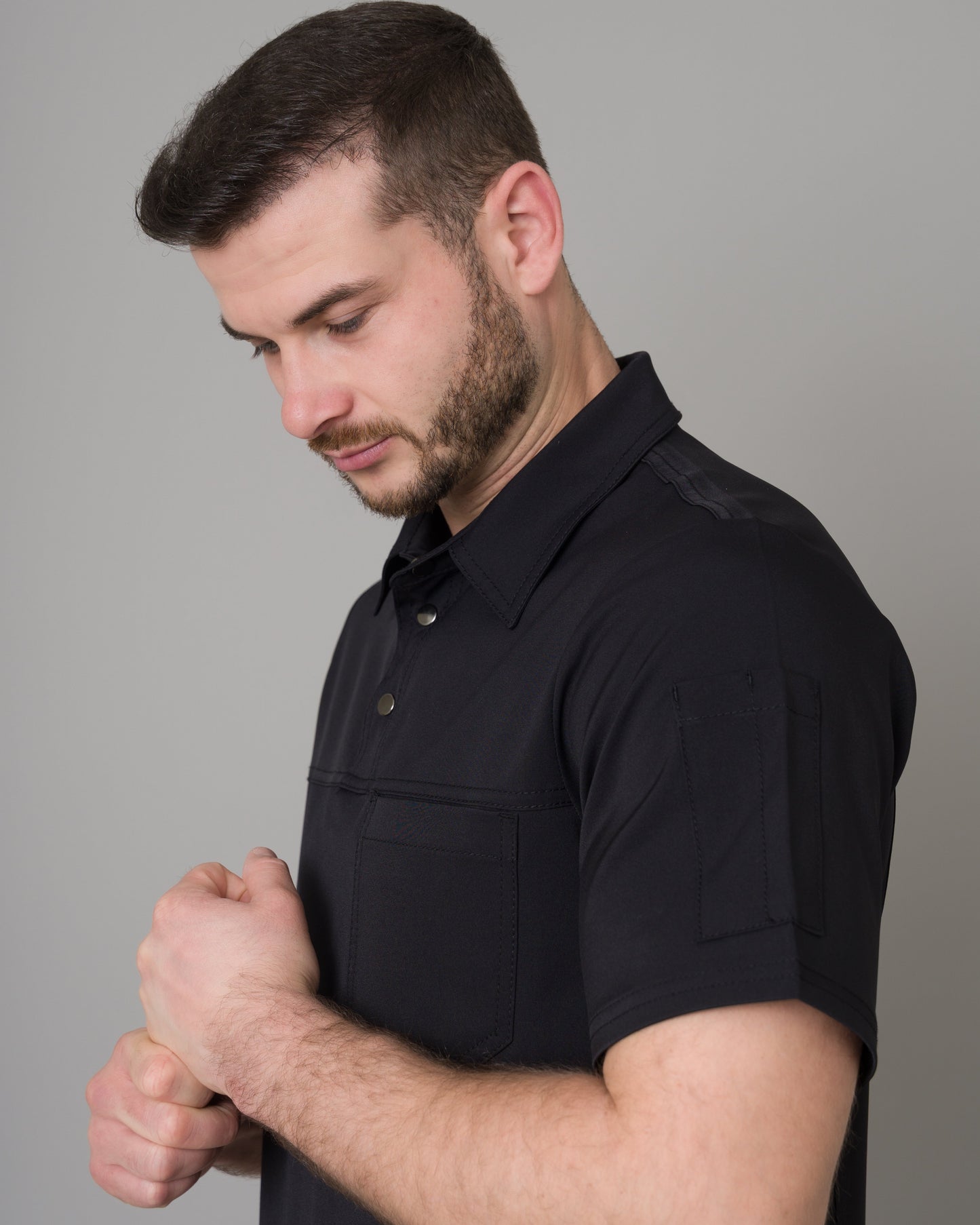 Scrub Allynta Camisero Negro - Chaqueta