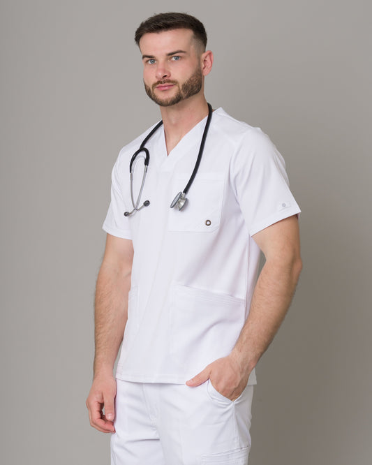 Scrub Allynta SV-01 Blanco - Chaqueta
