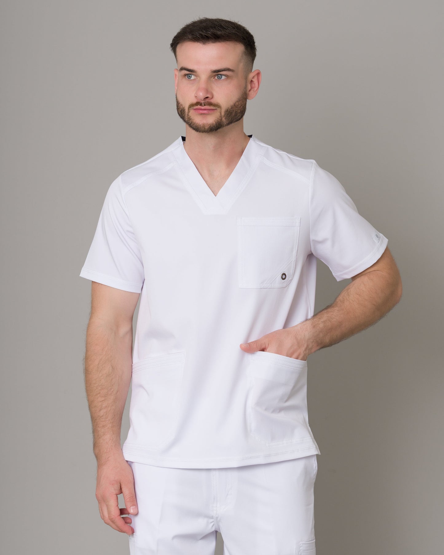 Scrub Allynta SV-01 Blanco - Chaqueta
