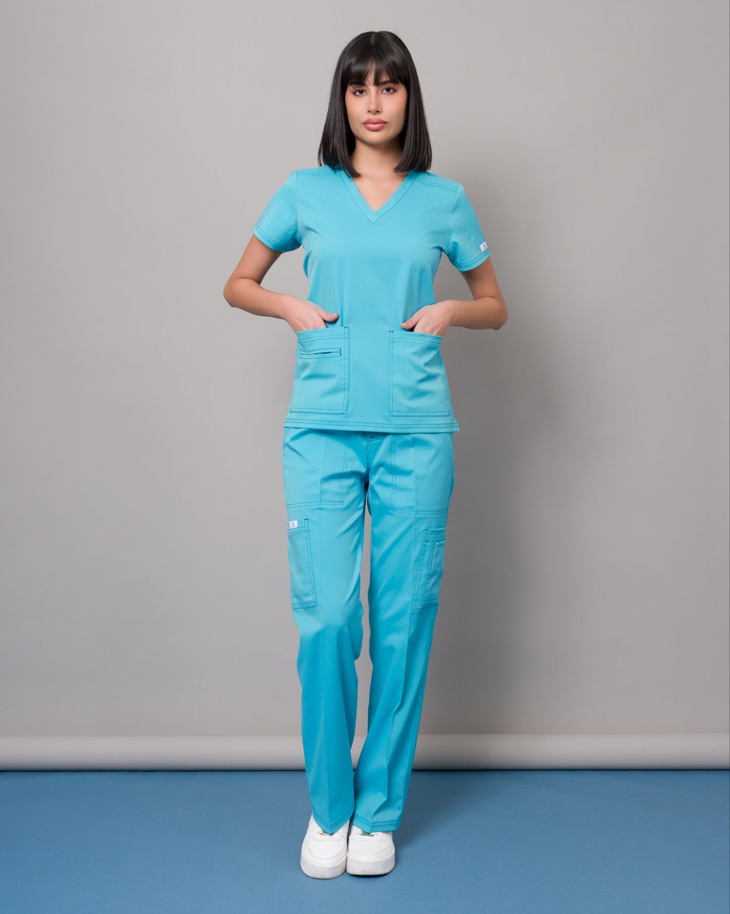 Scrub Allynta SD-05 Turquesa - Chaqueta
