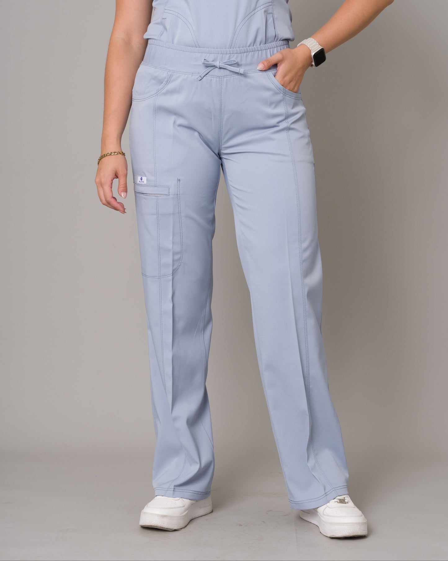 Scrub Allynta SD-02 Celeste Acerado - Pantalón