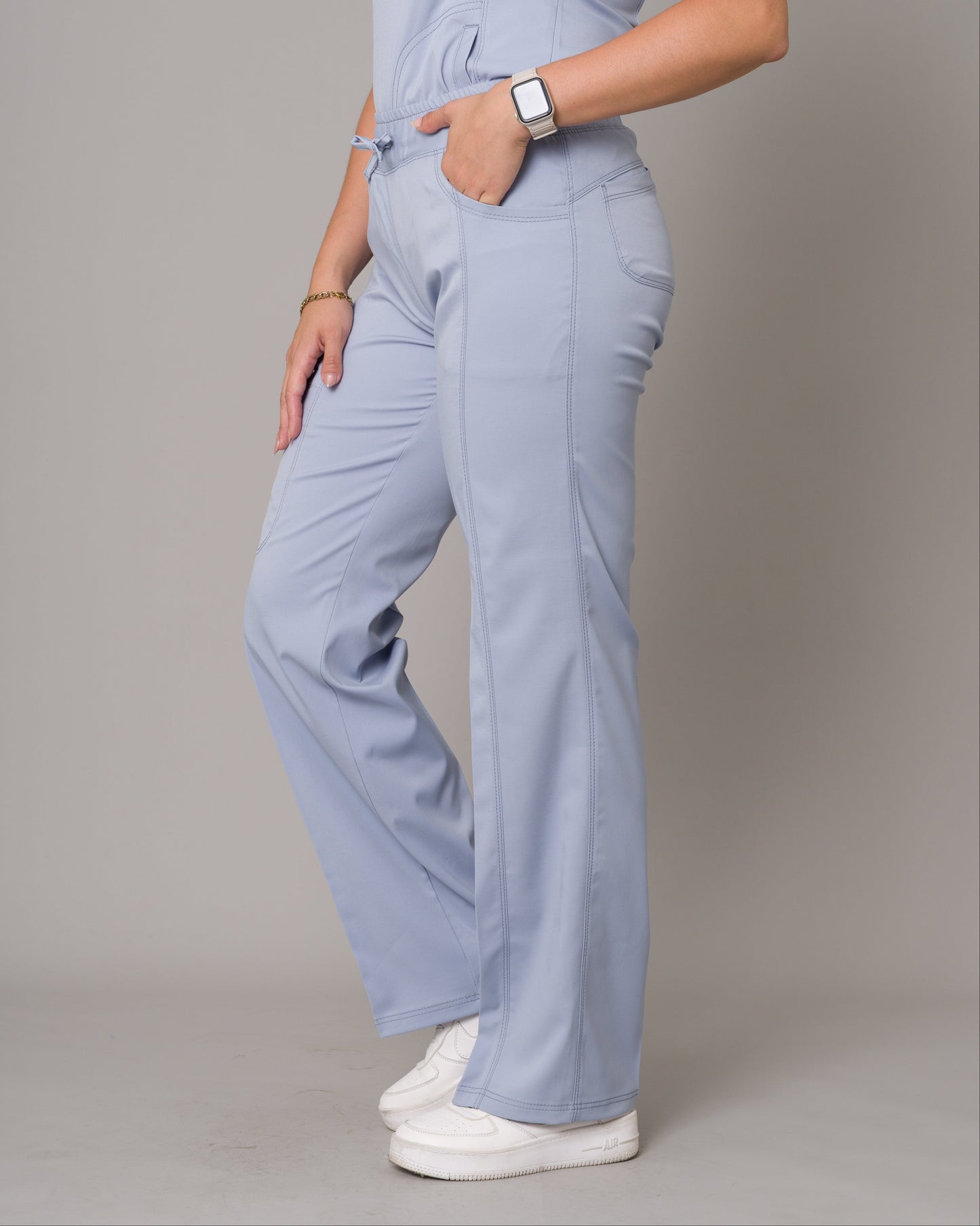 Scrub Allynta SD-02 Celeste Acerado - Pantalón