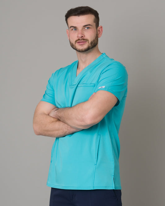 Scrub Allynta SV-02 Turquesa - Chaqueta