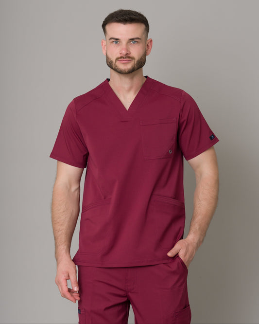 Scrub Allynta SV-01 Guinda - Chaqueta