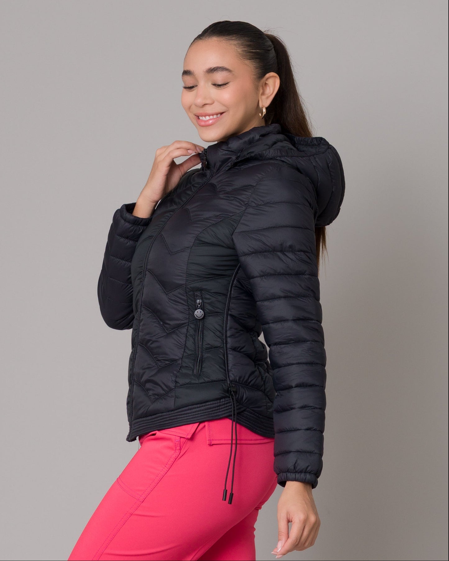 Casaca Médica Con Cierre - Negro