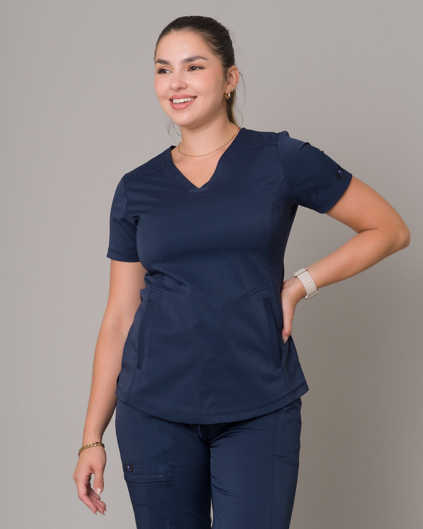 Scrub Allynta SD-02 Azul Marino - Chaqueta