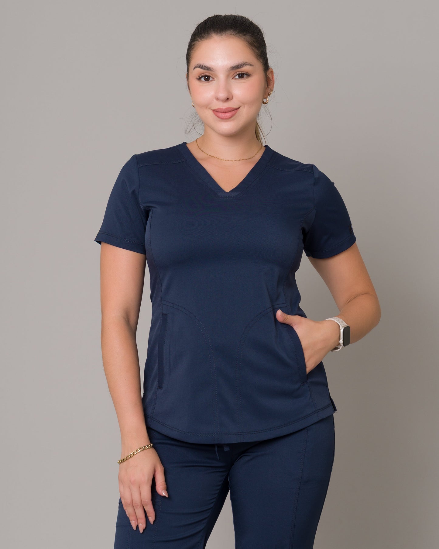 Scrub Allynta SD-02 Azul Marino - Chaqueta