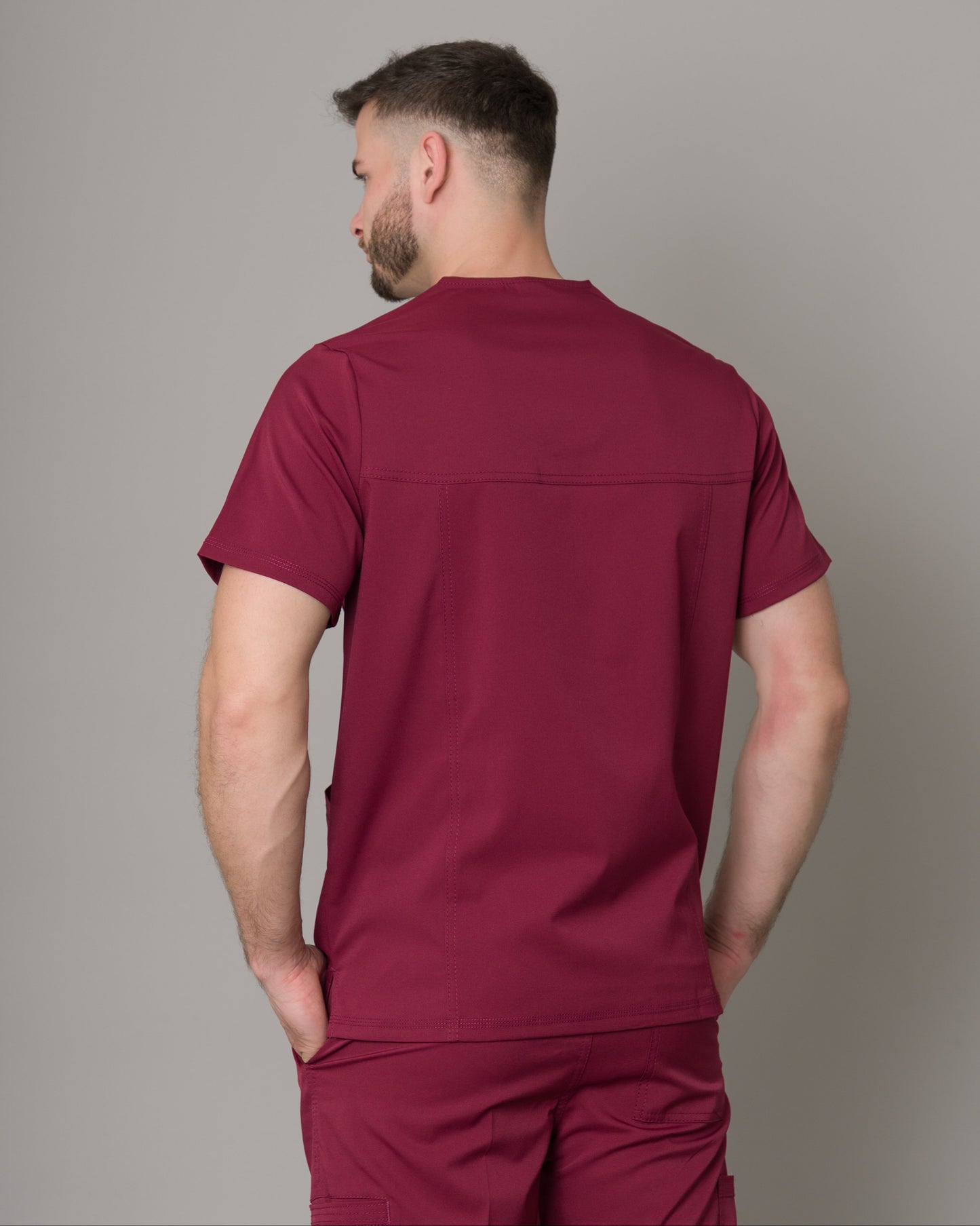 Scrub Allynta SV-01 Guinda - Chaqueta