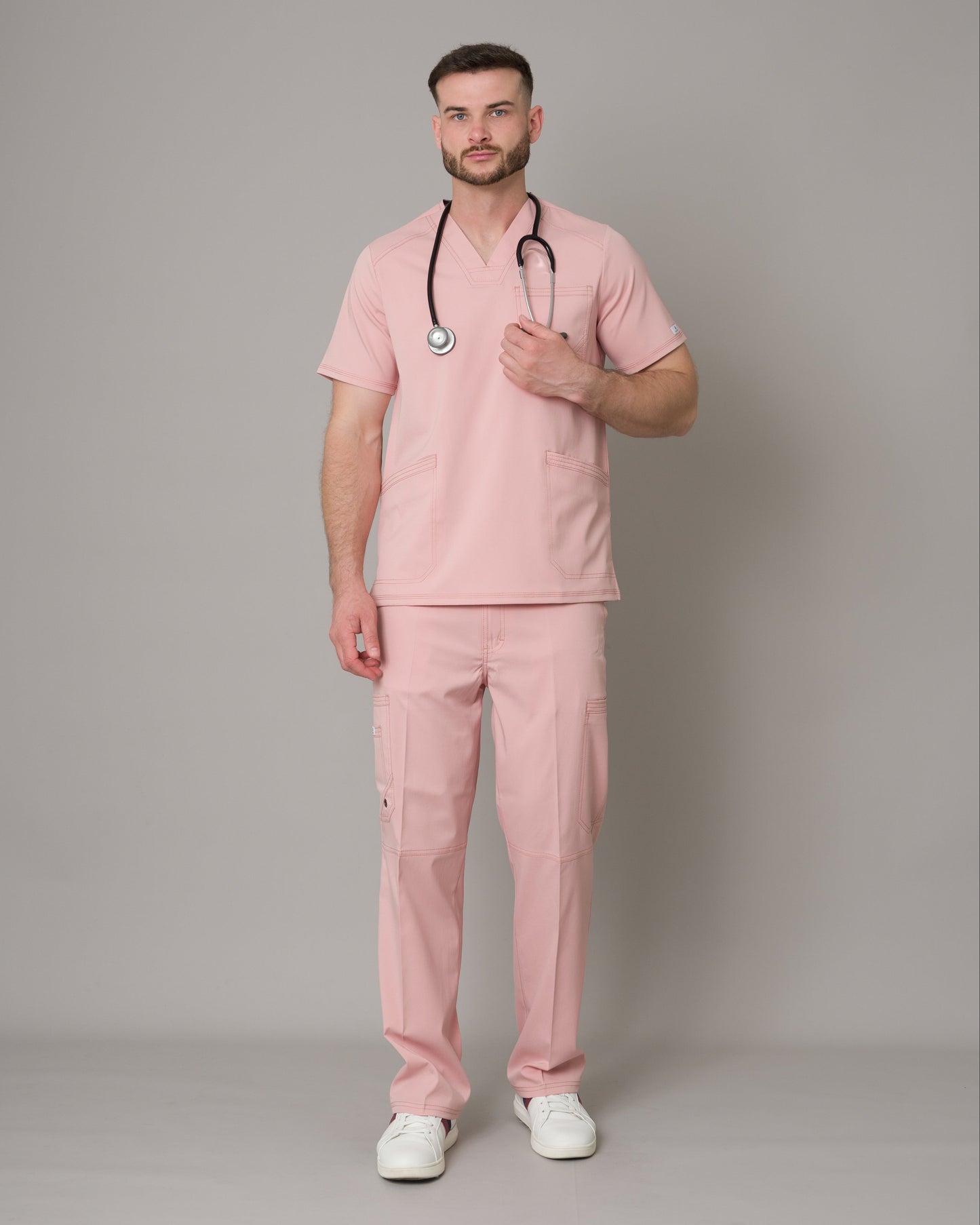 Scrub Allynta SV-01 Palo Rosa - Pantalón