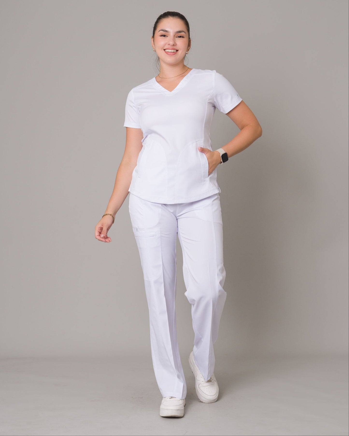 Scrub Allynta SD-02 Blanco - Chaqueta