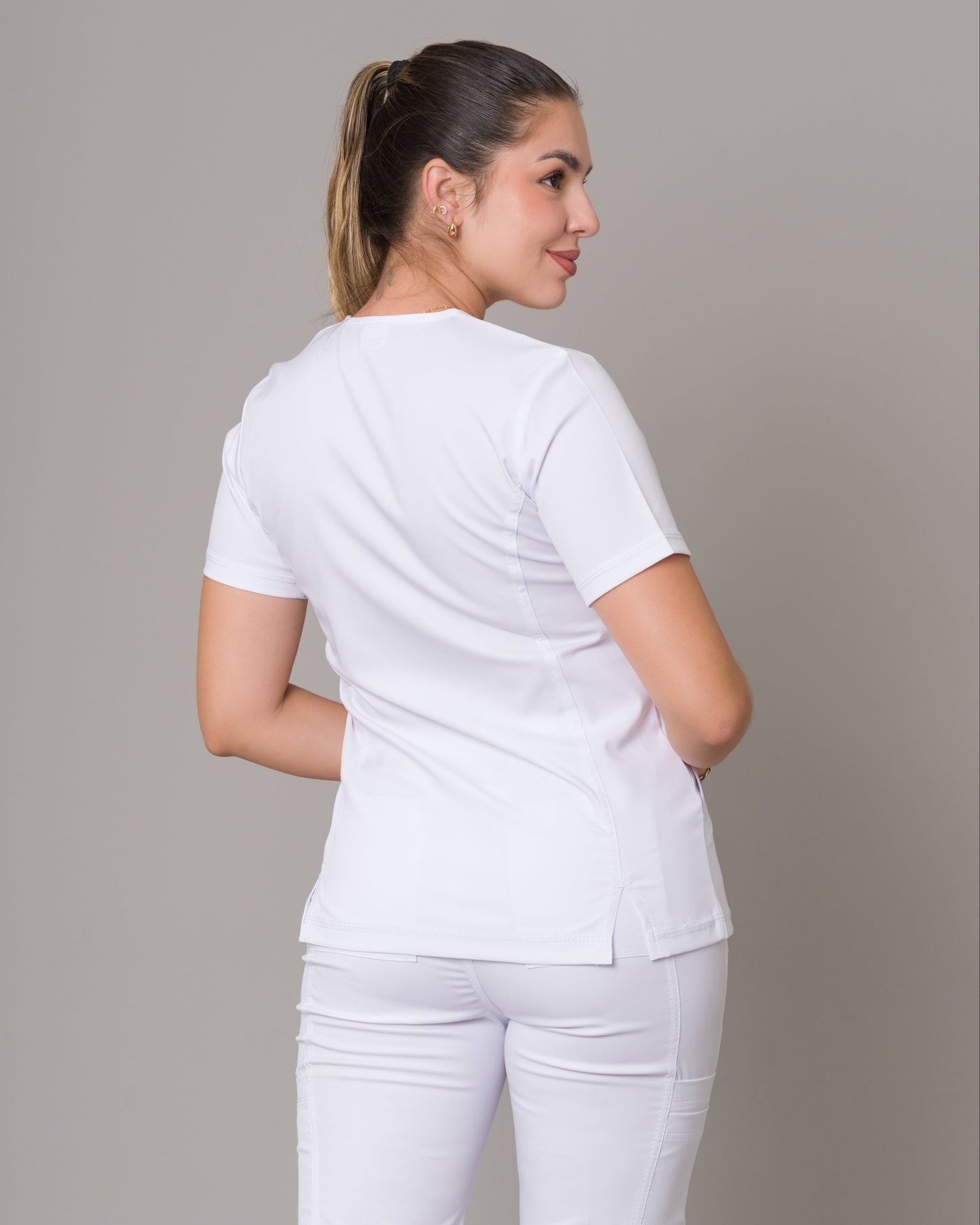 Scrub Allynta SD-04 Blanco - Chaqueta