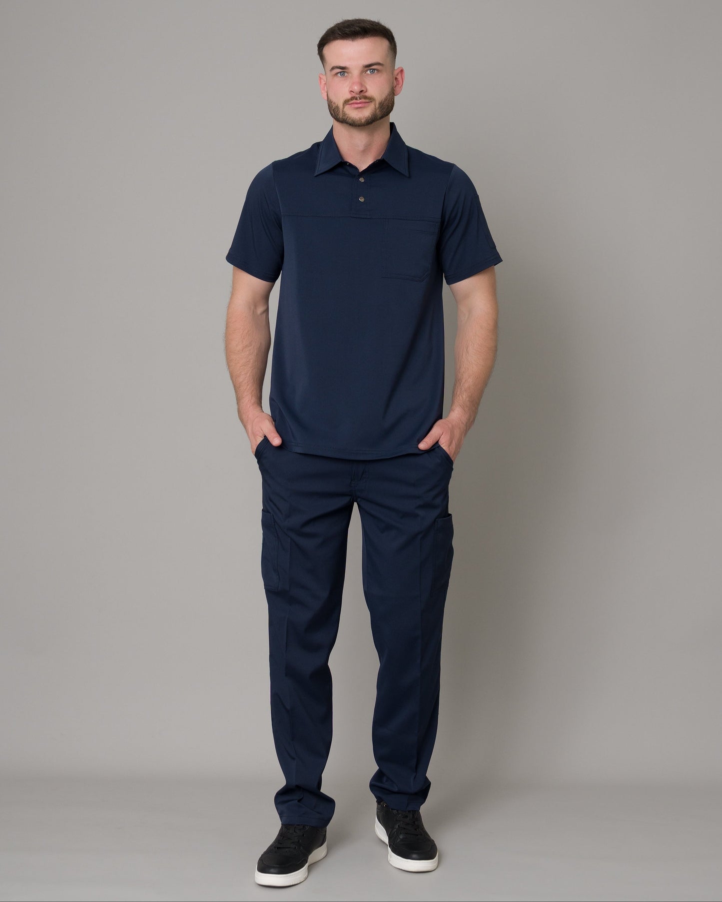 Scrub Allynta Camisero Azul Marino - Pantalón