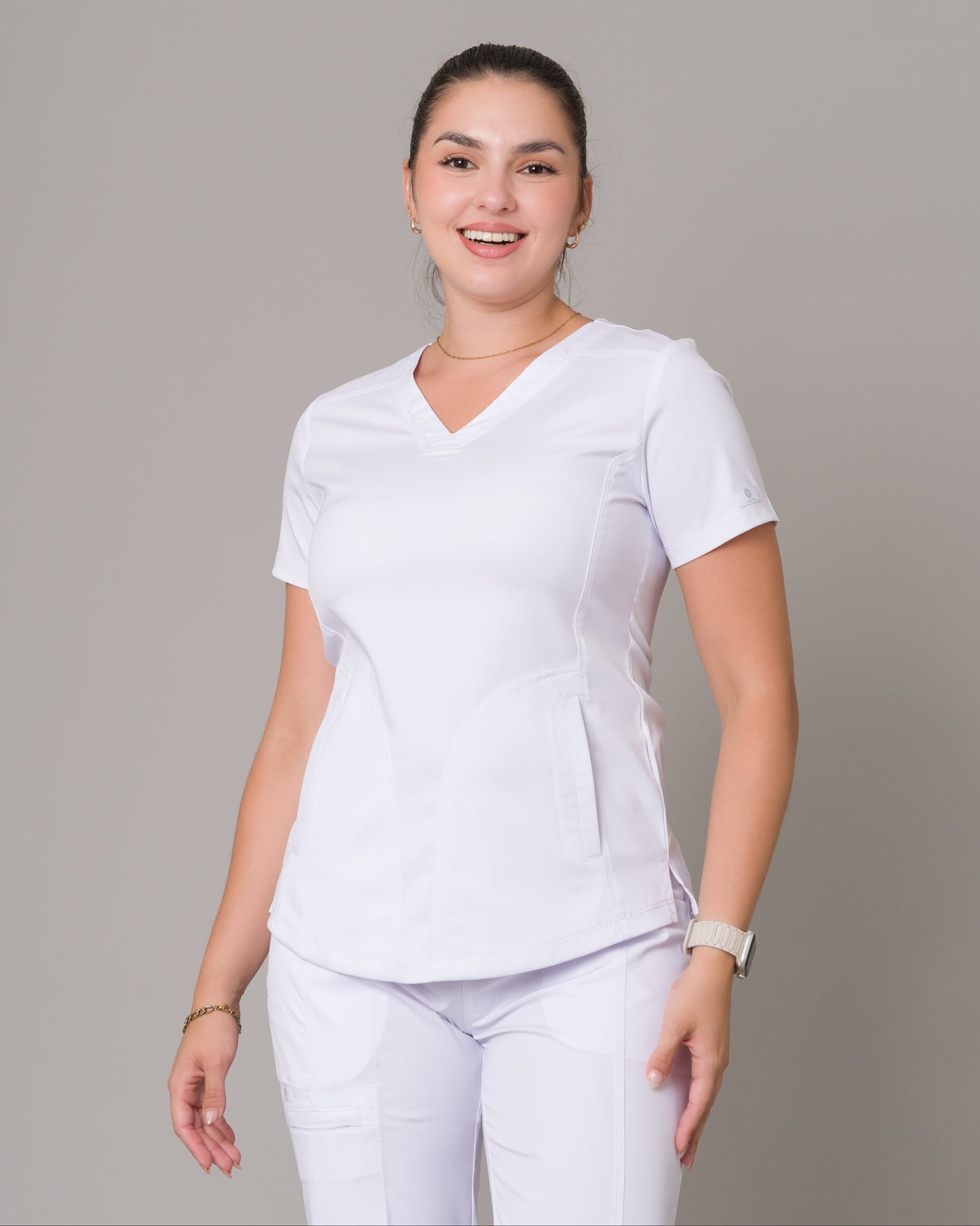 Scrub Allynta SD-02 Blanco - Chaqueta