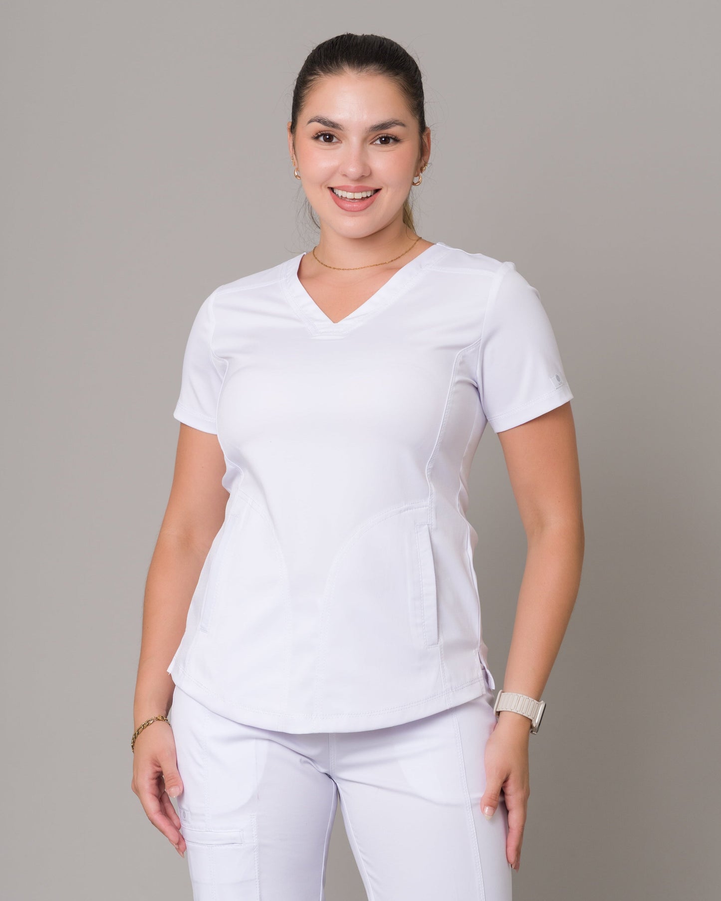 Scrub Allynta SD-02 Blanco - Chaqueta