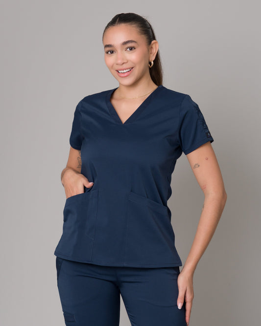 Scrub Allynta SD-01 Azul Marino - Chaqueta