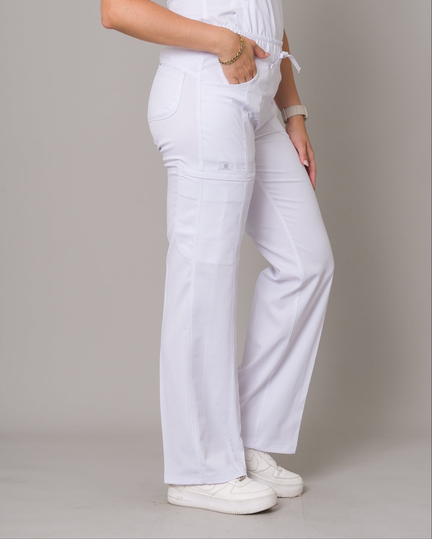 Scrub Allynta SD-02 Blanco - Pantalón